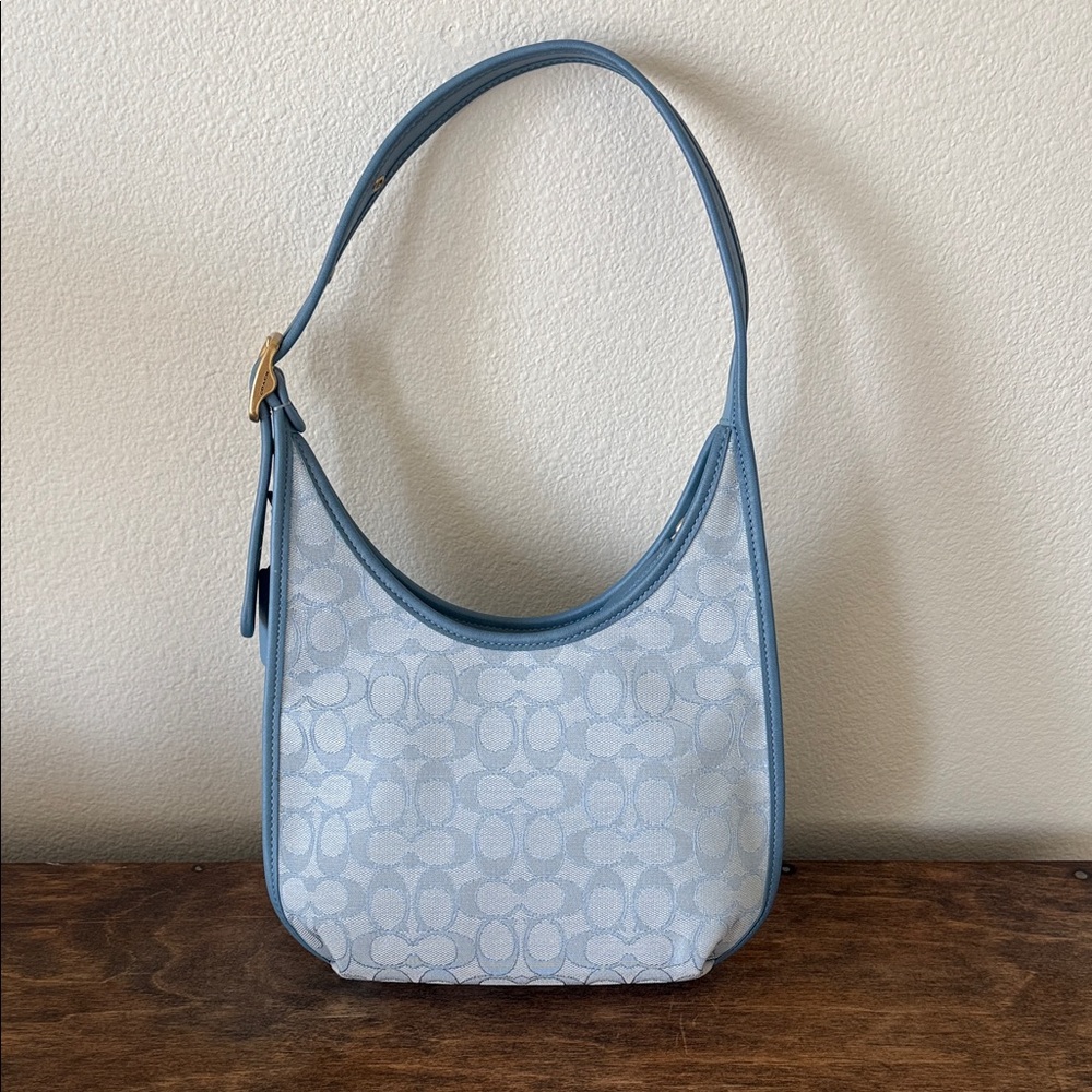 Coach Light Blue Signature Shoulder Bag